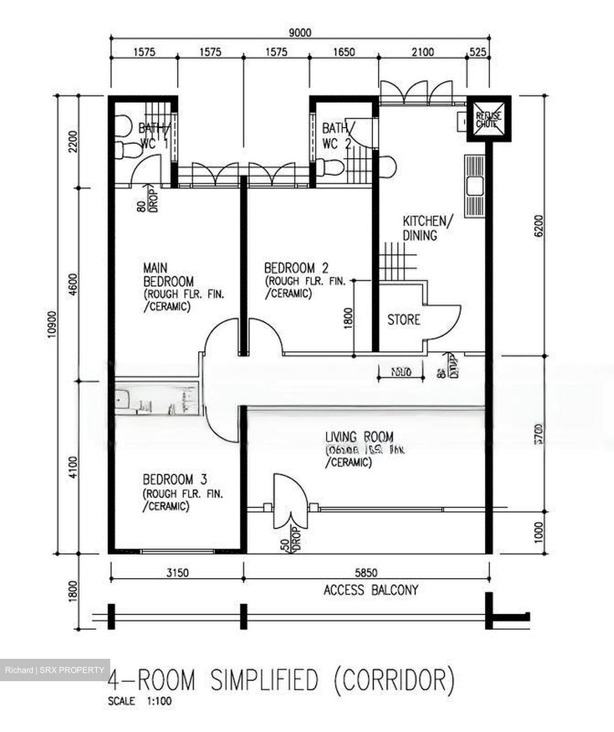 Blk 251 Yishun Ring Road (Yishun), HDB 4 Rooms #485532471